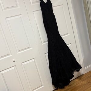 La Femme Black Maxi Dress